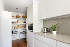 The Scullery is an important part of this solar passive design Perth home